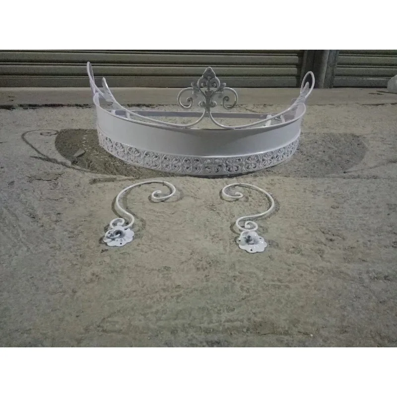 Bright gold European new pastoral princess bed mantle frame curtain head curtain fabric display stand mosquito net frame hook