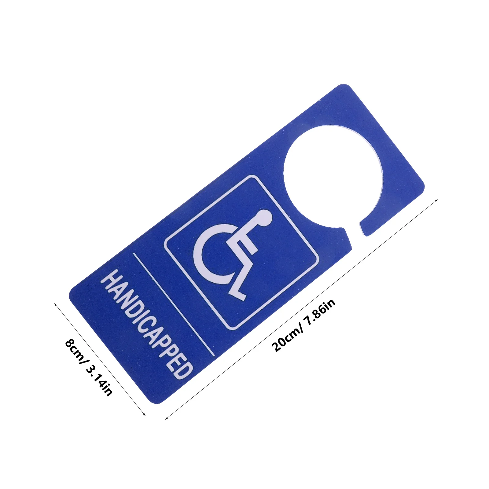 3Pcs Handicapped Parking Sign Strong Construction Easy Attachment for Indoor Outdoor Use Handicap Parking Sign