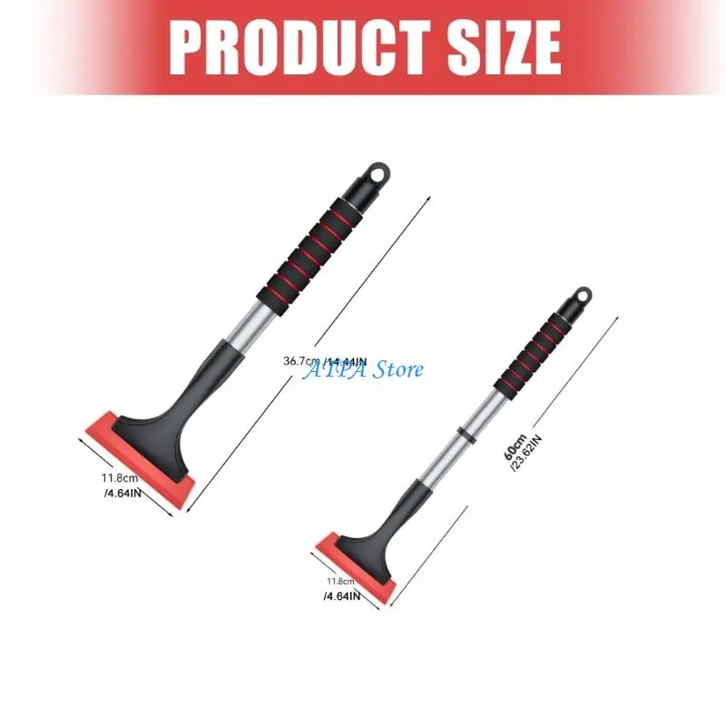 Picture 4: U13C Extendable Window Removal Tool Car Windscreen Ice Scraper Windshield Scraper Universal Ice Remover Snow Shovel