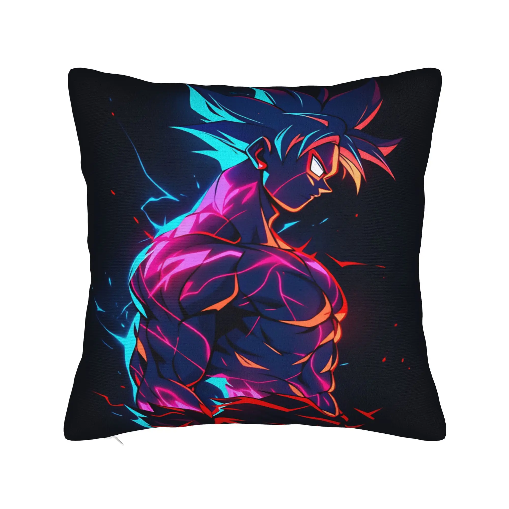 Son Goku Pillow Cover Dragons Balls Vintage Pillow Case For Couch Sofa Bedroom Soft Cushion Cover Gift Idea