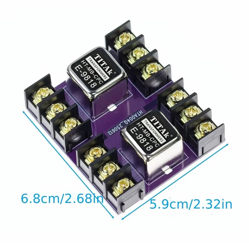 Balanced and Unbalanced Conversion Audio Isolator HT-9696 Permalloy Audio Isolation Transformer 600:600 20Hz-20KHz - view 6