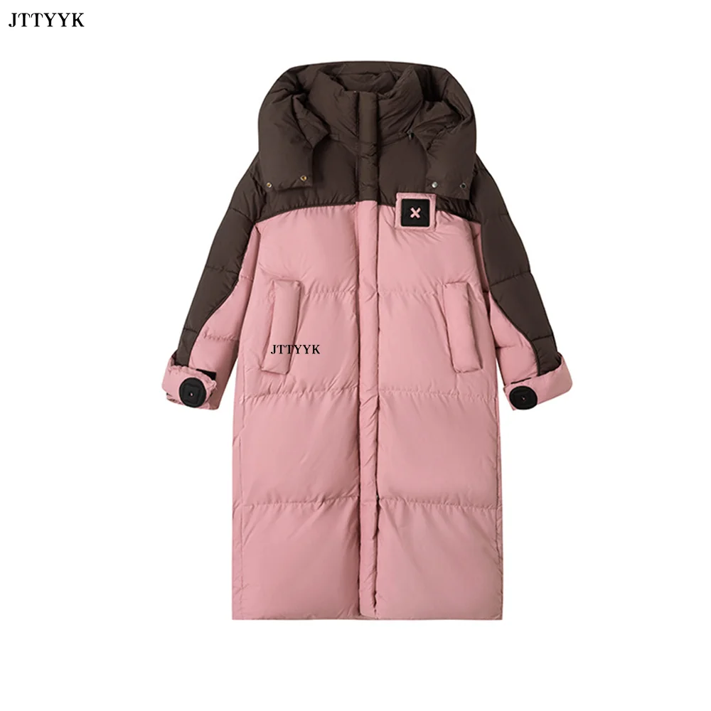 Winter Clothing Down Jacket Womens Fashion Parkas Hooded Warm Outerwear Loose Long Cotton-Padded Coat Female Large Bread Jacket