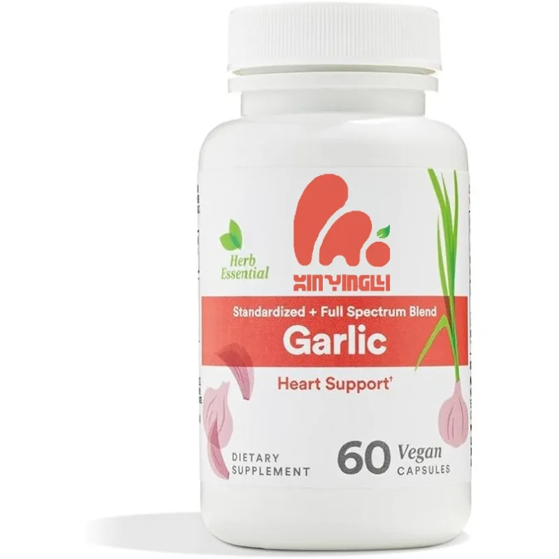 Garlic Dietary Supplement, Vegan Capsules, Supports Overall Health, 60 Capsules