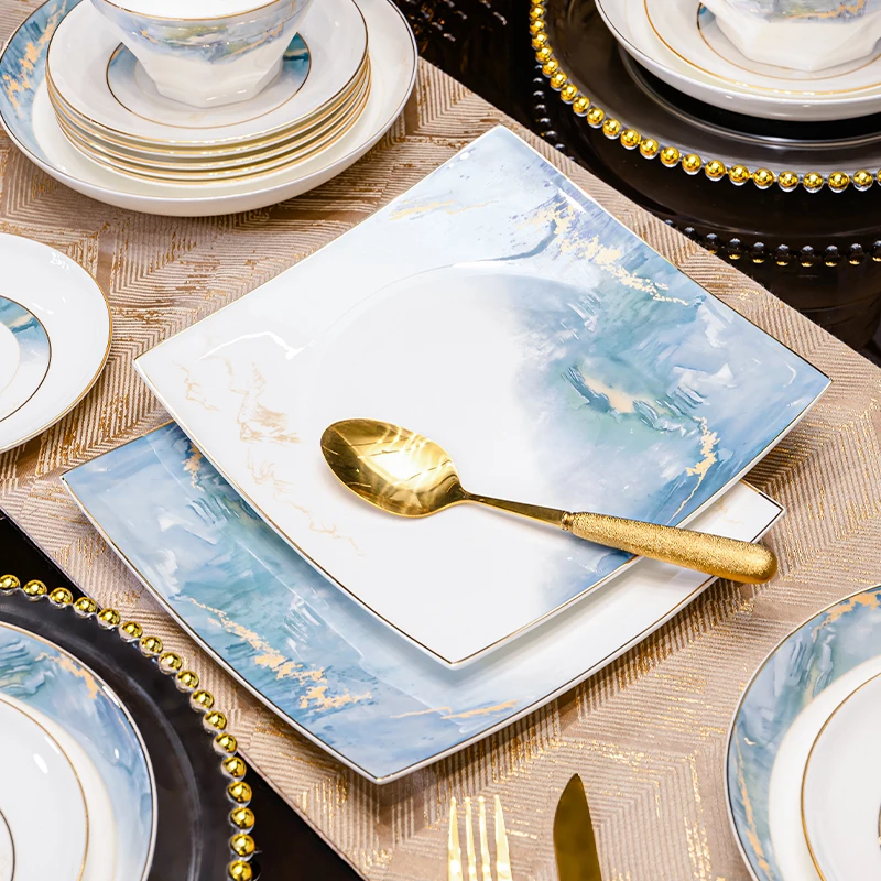 60-Piece Ceramic Dinnerware Set: A Modern Dining Essential thumbnail