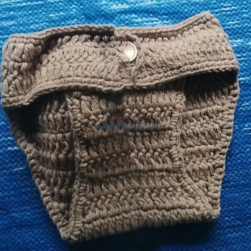 BX0D Cartoon Bear Crochet Woolen Hand-Knit Studio