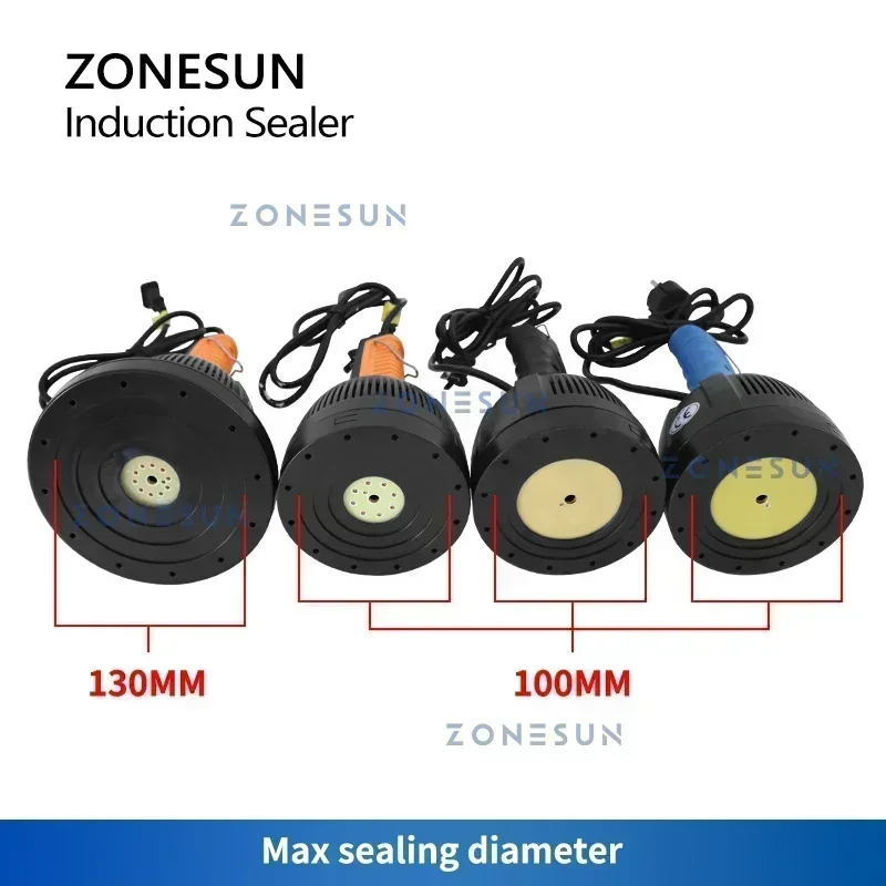 ZONESUN ZS-DL800 Handheld Induction Sealer Portable Electromagnetic Bottle Sealing Machine Aluminum Foil Lid Plastic Vial