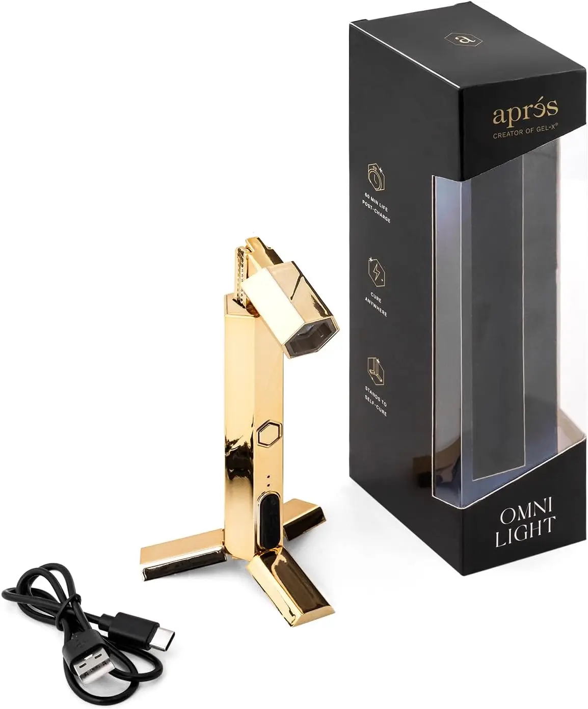 مصباح Omni Light، مصباح Gel-X UV LED، عصا معالجة فلاش، مصباح أظافر محمول أو قائم لأظافر الجل