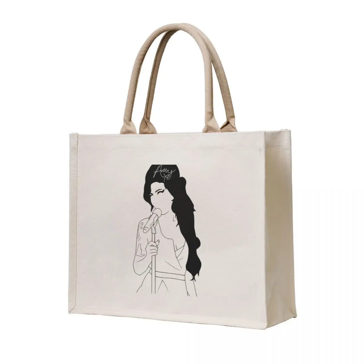 

Amy With Signiture For Fan Tote Bag reusable shopping bags Portable shopping bag canvas bags Customizable tote bag