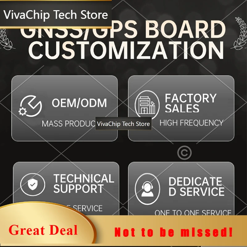 VivaChip TechZED F9P GPS Module ZED-F9P-01B-01 RTK High Precision GNSS/GPS Receiver Board With S MA And USB GNSS Board Developme