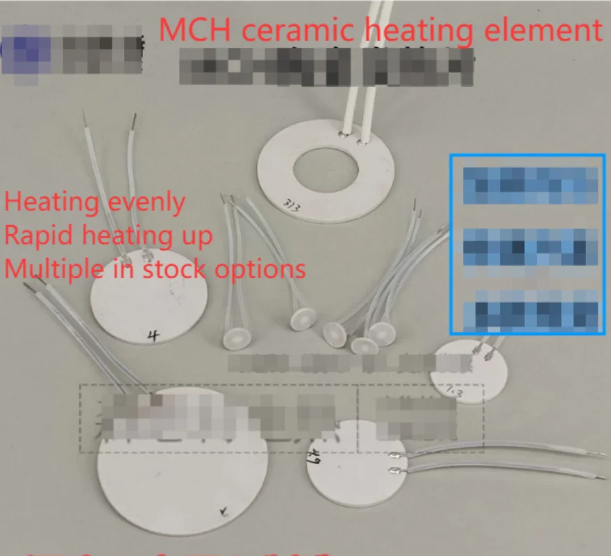 1 шт. круглая нагревательная пластина MCH керамическое нагревательное кольцо 3,7 В 7 В 12 В 24 В регулируемая температура мощности 38 мм