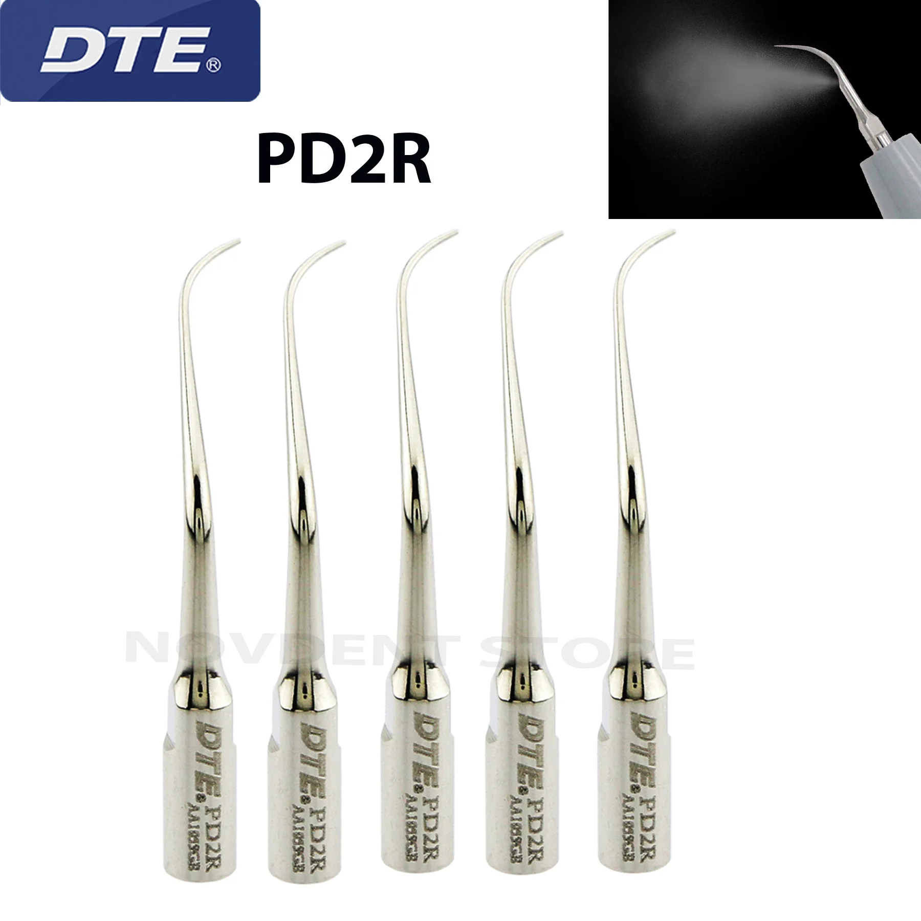 

PD2R Woodpecker DTE Dental Ultrasonic Scaler TIPS for Dental Ultrasonic Piezo Scaler Handpiece handle P-Series Endo Periodontic