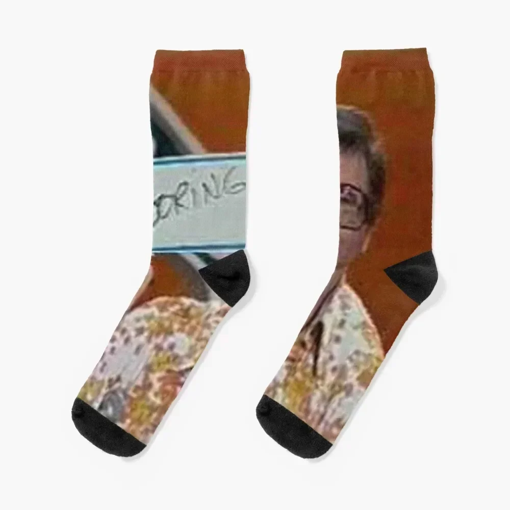 Charles Nelson Reilly boring color photo 1981 Socks cartoon sheer aesthetic Socks For Man Women's