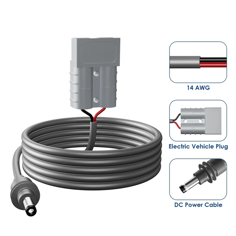 A26F-Connetor For Anderson Plug For Starlink Mini Plug 50A 600V DC Power Cable Waterproof Extension Cord With DC Cable