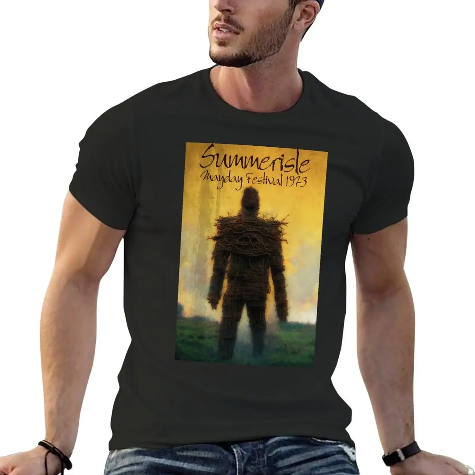 WIcker Man Summerisle Festival 1973 T-Shirt anime tshirt summer top shirts men