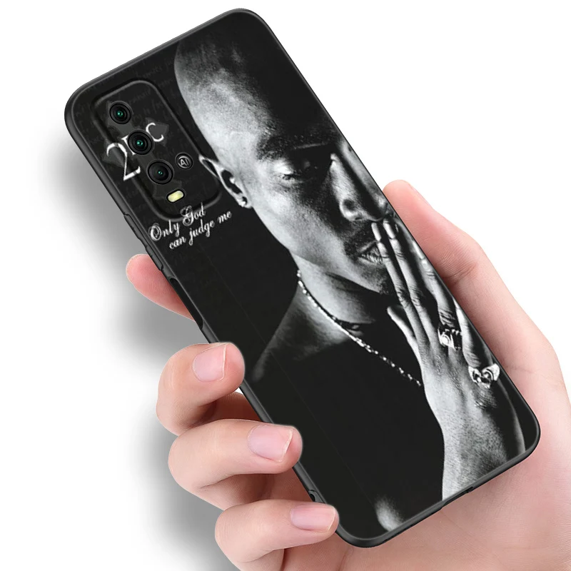 Coque de téléphone Tupac Shakur pour Xiaomi Redmi, 2Pac, 11 Prime, 11A, 12C, 13C, A1, A2 Plus, A3X, 12, 13, 4G, 10, 13R, 5G, 9A, 10A, 9C, 10C, 9i, 9T, 12R