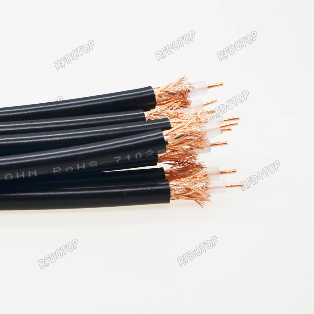 RG58 50-3 Kabel koncentryczny o niskiej stratności 50 Ohm Kabel koncentryczny RF Pigtail do zaciskania przewodów RF Wysokiej jakości szybka wysyłka — zdjęcie 4