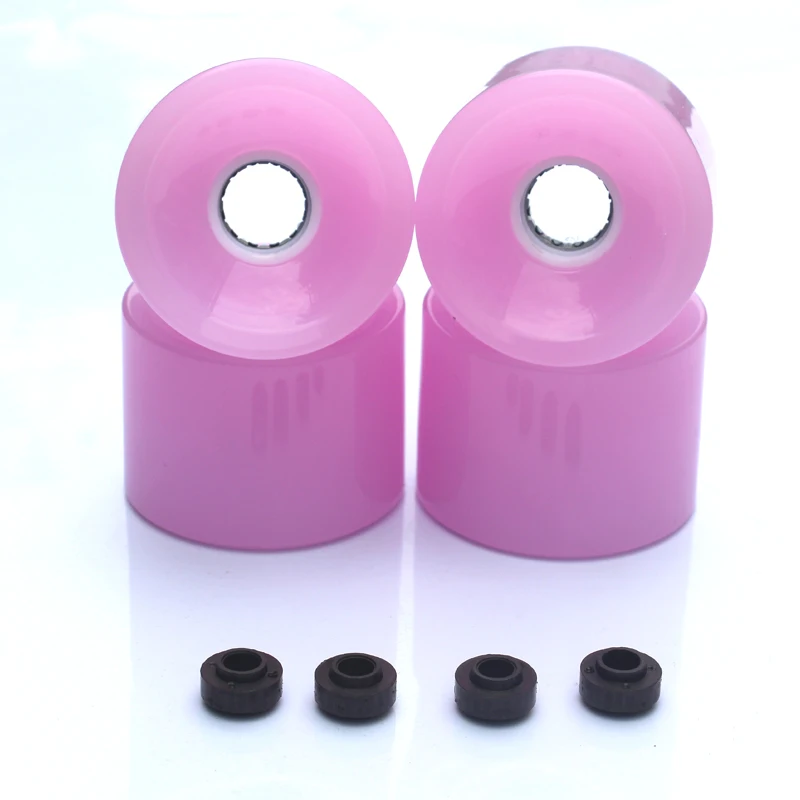 4 stücke LED weiß licht 70X51 smog Räder 78A für Surfbrett Longboard Räder