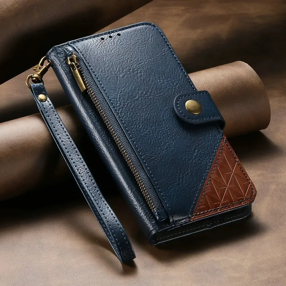 رينو 15 14 13 12 F 11 Pro 5G حافظة فاخرة بسحاب جلدية فوندا ل ممن لهم رينو 14 FS 13A 12FS 11F 11A 12F 13FS 14FS 14F غلاف الكتاب