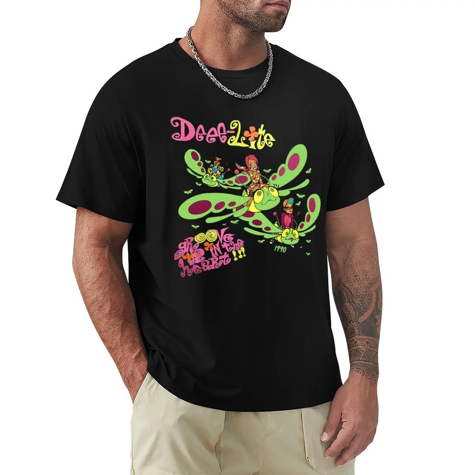 Camiseta Deee Lite Deportiva Básica de Manga Corta