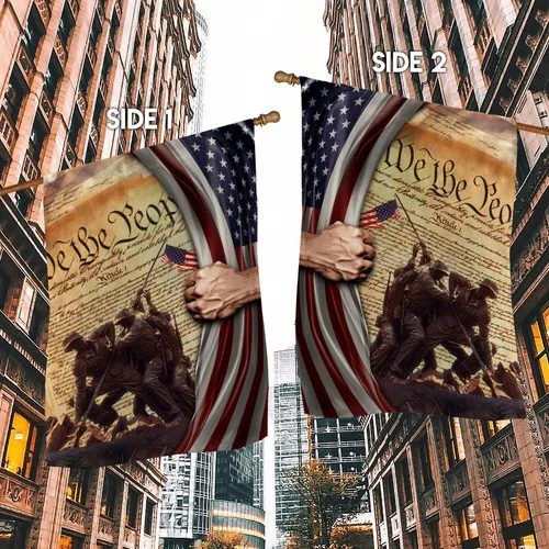 US Veterans Memorial Day We The People Veterans Day Graden Flag ZZO EEZ