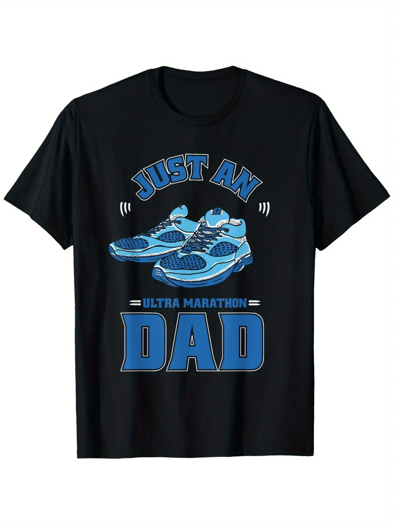 

Ultra Dad Graphic T-Shirt for Men - Black Cotton Short Sleeve Tee with Ultramarathon Design