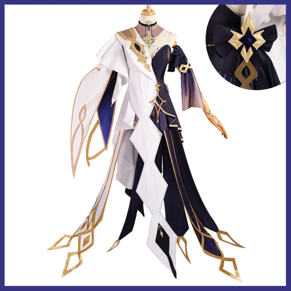 アニメゲームナベリウス・ラインドットゥールコスプレ衣装白いドレス制服その他のアクセサリーかつら女性セクシーなカーニバルパーティースーツ