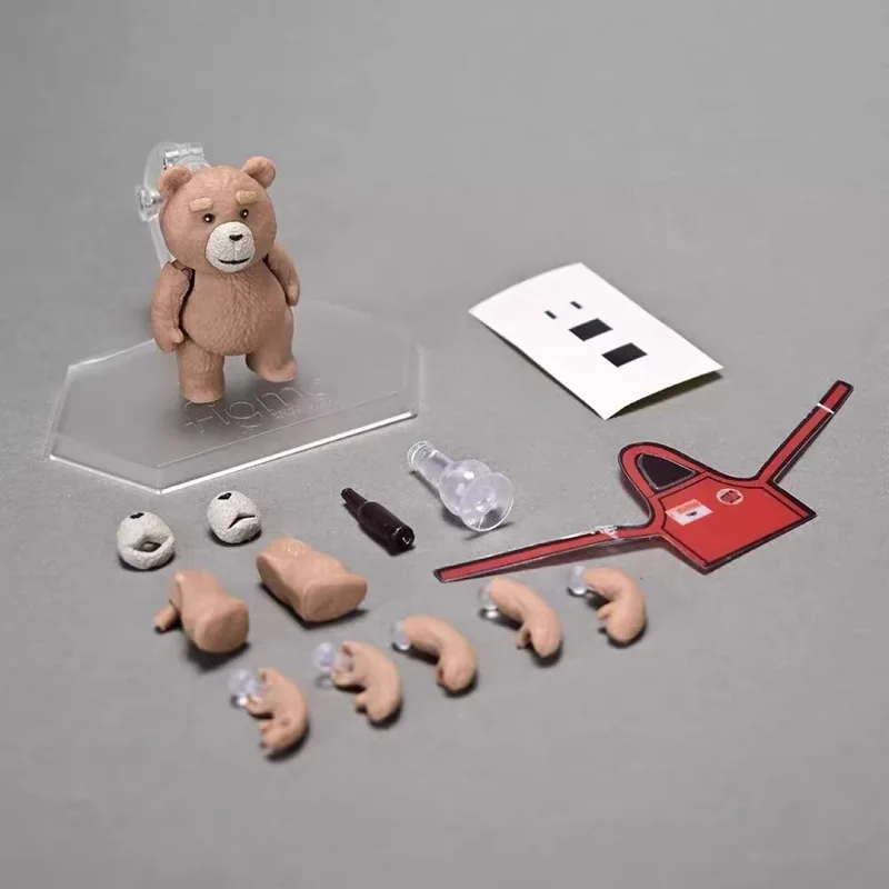 Figma 290 Ted Teddy Bear Articulated Action Figure Boxed Collectible Toy Replaceable Accessories For Adult Collection Decor