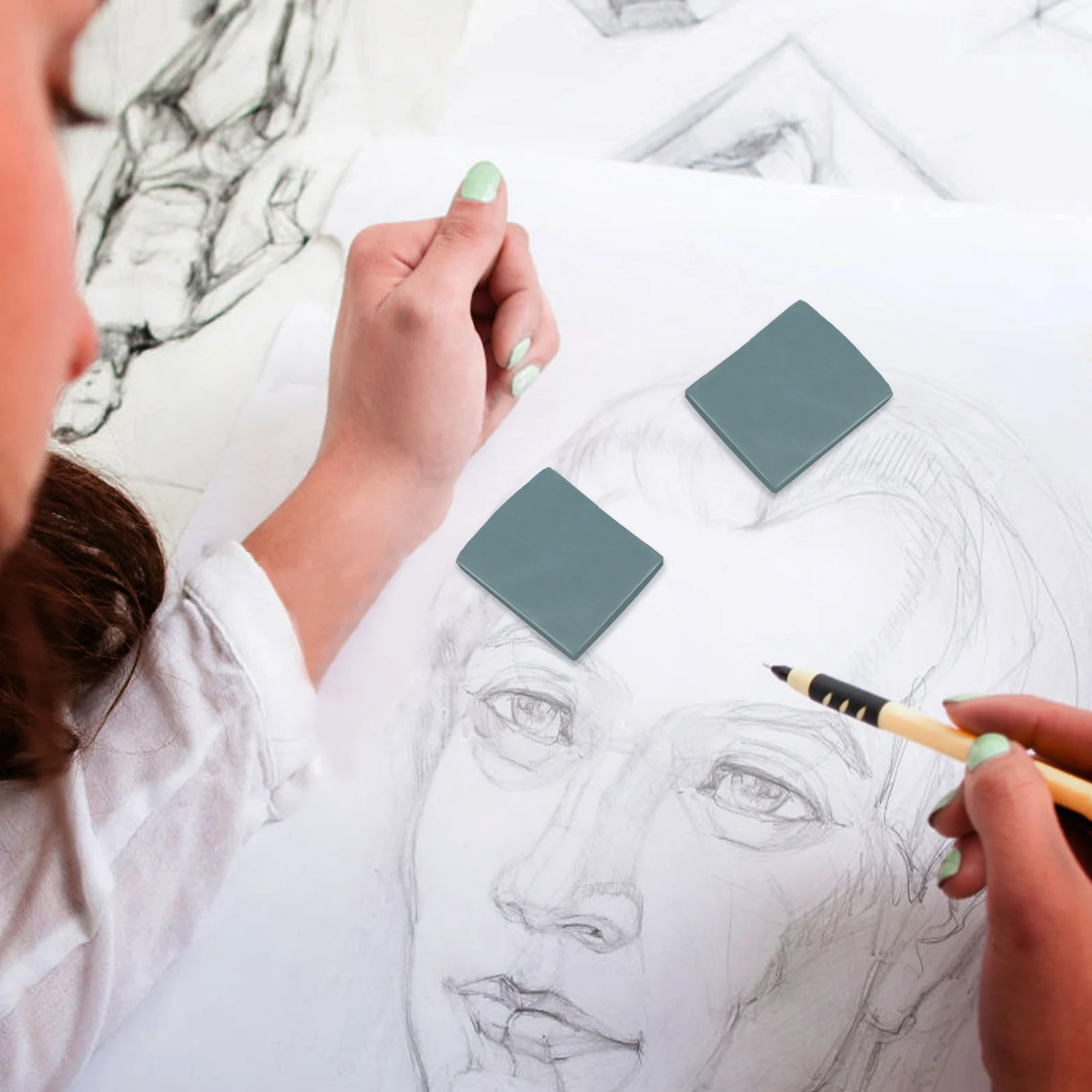 

12Pcs Kneaded Erasers Moldable Soft Art Gum Erasers for Drawing Sketching Painting Precise Artist Use Kneaded Eraser