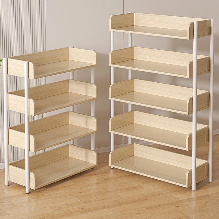 Metal Multi-tier Floor Storage Rack Simple Book Display Shelf Household Organizer Cabinet For Living Room Book Toy Storage