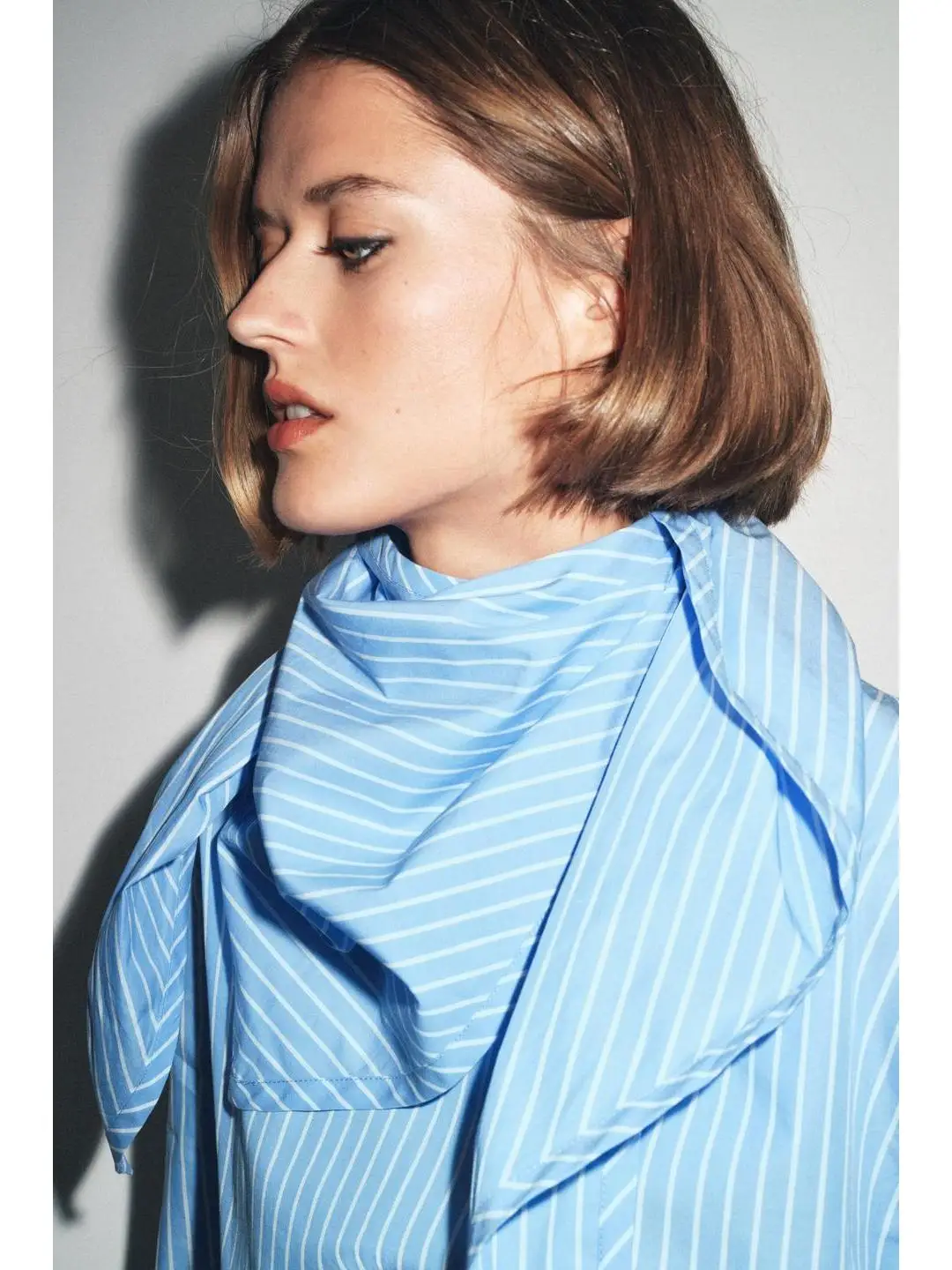 وشاح رومانسي مخطط irt متعدد الأغراض مستقيم قطع مستديرة Ne Work Warehouse أوائل الخريف الفرنسية Sle السيدات Faion