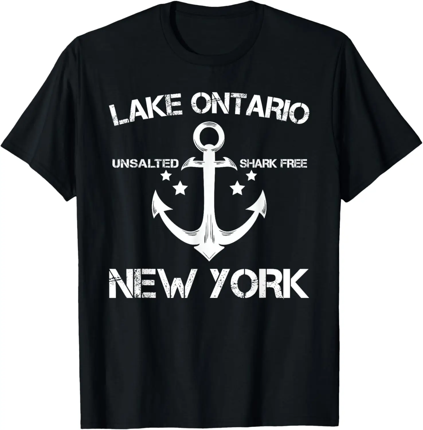 

LAKE ONTARIO NEW YORK Funny Fishing Camping Summer Gift T-Shirt