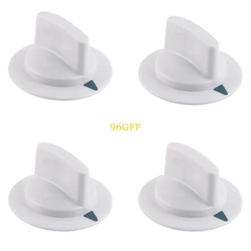 96GF Pack of 4 Professional Timer Knobs Replacement Set Plastic Texture Suitable for Stable Dryer Operation and Maintenance