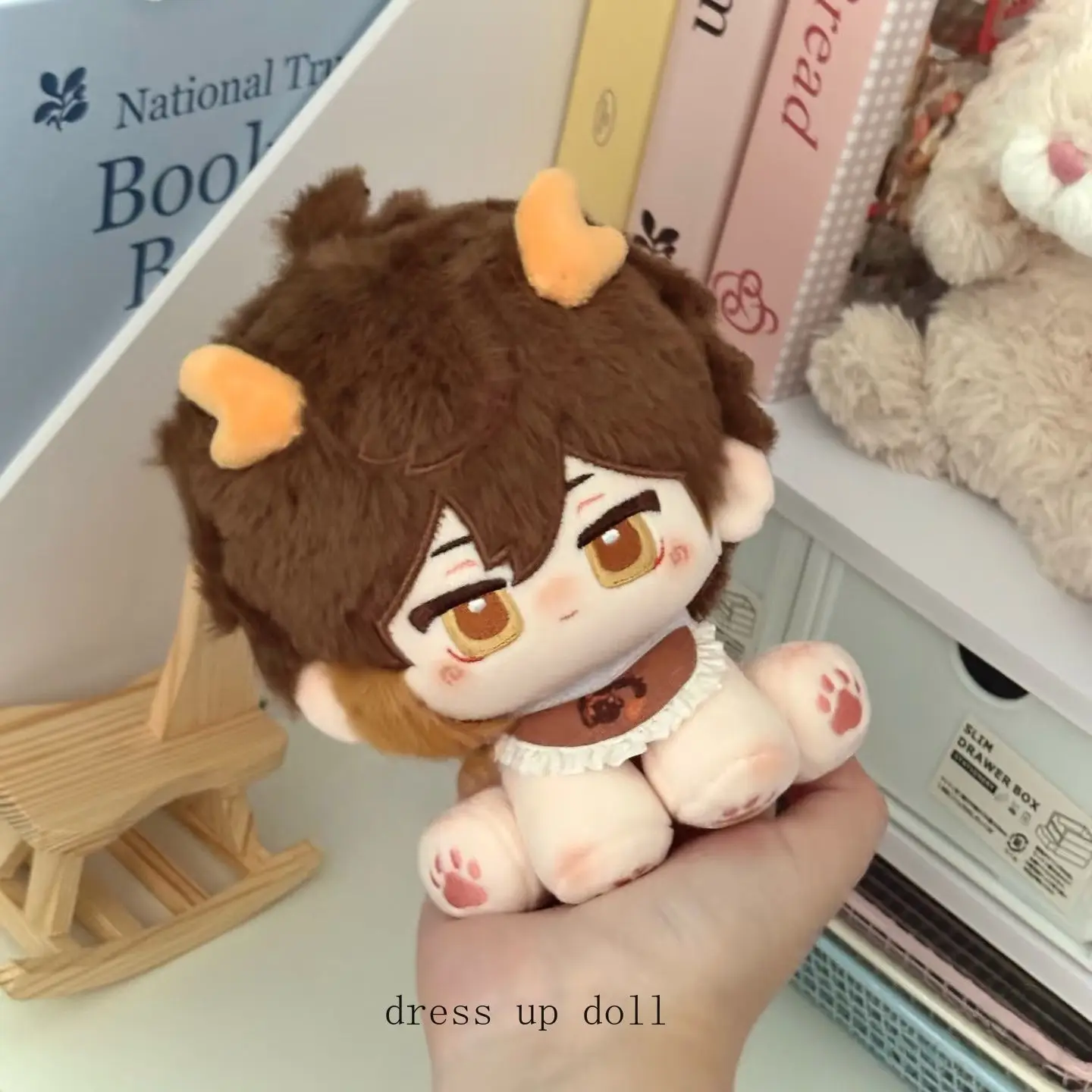 

Genshin Impact Zhongli Plush Cotton Sitting Posture Doll Cosplay Plush Cotton Doll Soft Plushies Figures Toys Pillow Gift 15CM