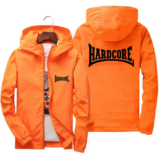 Hardcore Jacket Windbreaker Pilot Coat Men\'s Zipper Bomber Jackets Waterproof Quick Drying Sport Outwear 6XL