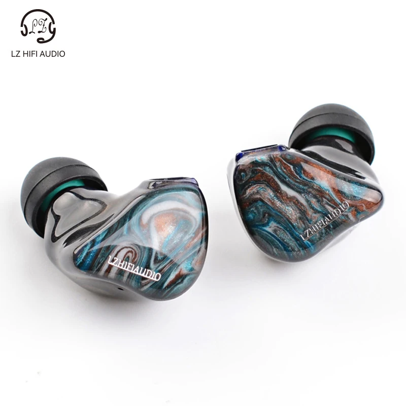 LZ A4 PRO Flagowe słuchawki 1DD + 3BA Hybrydowy sterownik HIFI Audiofilskie słuchawki douszne Mieszana konstrukcja podwójnego regulacji tonu z 2-pinowym kablem IEM