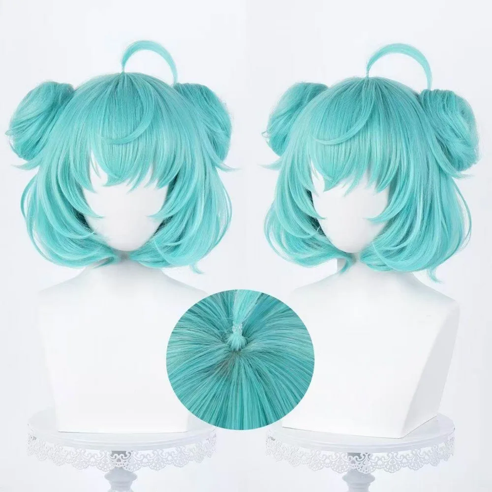Cai Wenji Honor of Kings Cosplay Wig Bobo Head High Temperature Fiber Game Anime Character Halloween Party Christmas Carnival