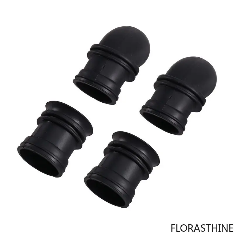 AB66-Rubber Air Box Adapter Boot Set 4-Pack for Kawasaki KZ550 KZ550C LTD KZ650 KZ650C Ventilation Motorcycle System Parts