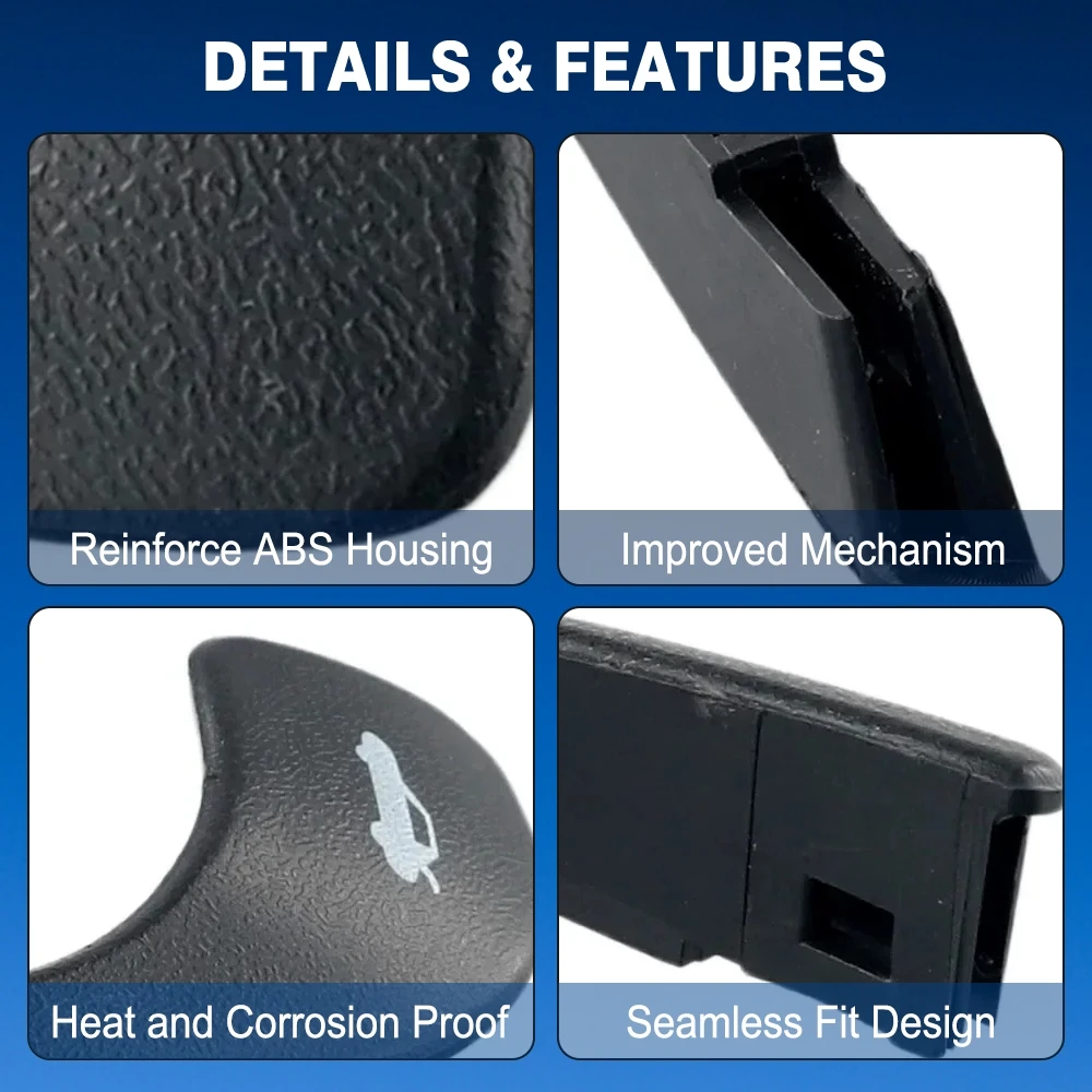 For  Hyundai Elantra 2001-2006 Rear Trunk Opening Handle 81570-2D000 Plastic Rear Trunk Handle  815702D000 Black