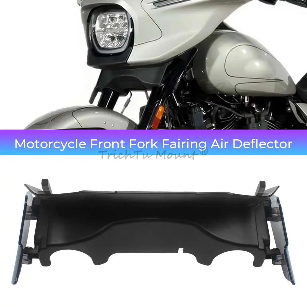 Motorcycle Front Fork Fairing Air Deflector ABS Plastic For Harley Touring Street Glide FLHX CVO FLHXSE 2023-Later Accessories