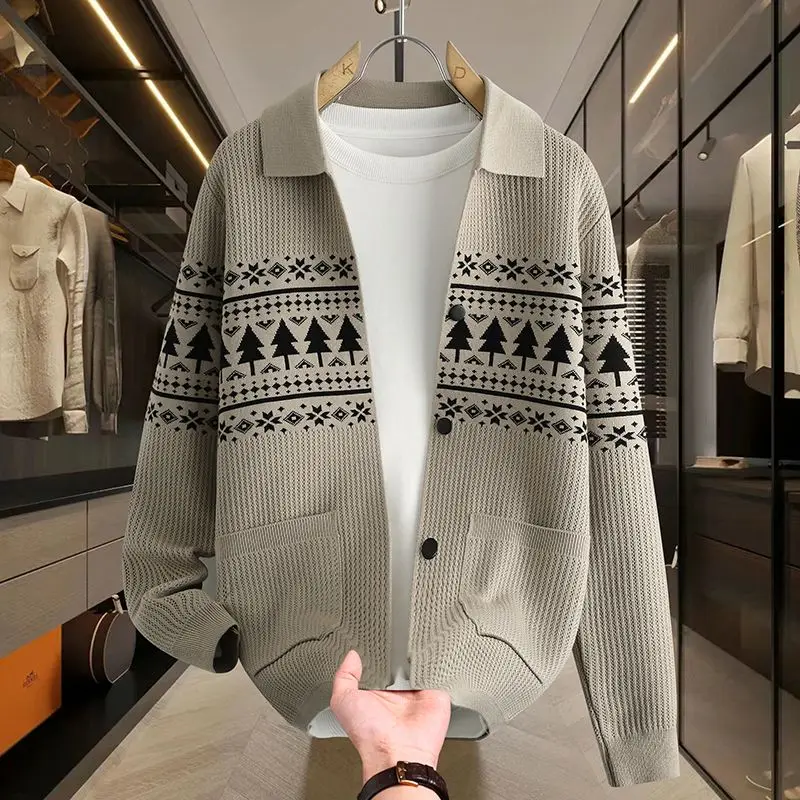 

Вязаный кардиган-свитер для мужчин, весна-осень, новая модель, подростковый, модный брендовый трикотаж, удлиненный, Гонконг...