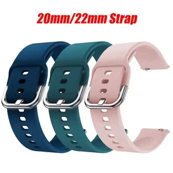 20mm/22mm band For Amazfit GTS/2/2e/3/4 GTS2 Mini/GTR 4/3/Pro/47mm/GTR2/2e/stratos 2/3 Silicone Bracelet Amazfit bip Watch strap