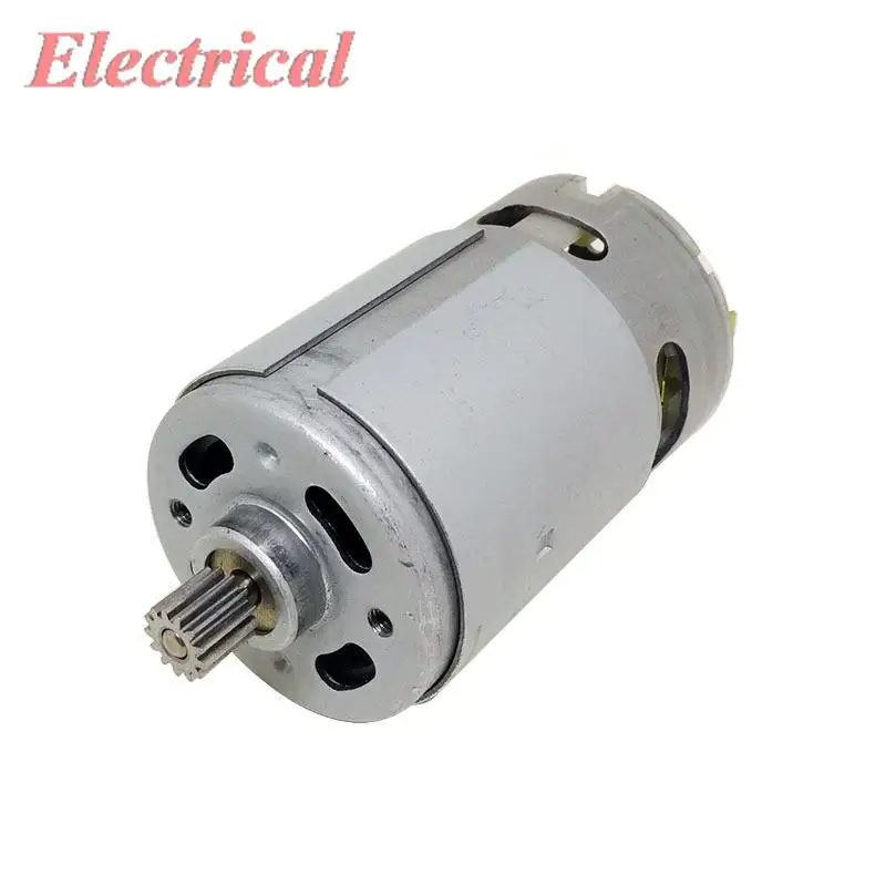 1pc RS550 DC Motor 13 Teeth 10.8V 12V 16.8V 18V 21V 25V Lithium Electric Charging Drill Screwdriver Motor 5.5A 60W