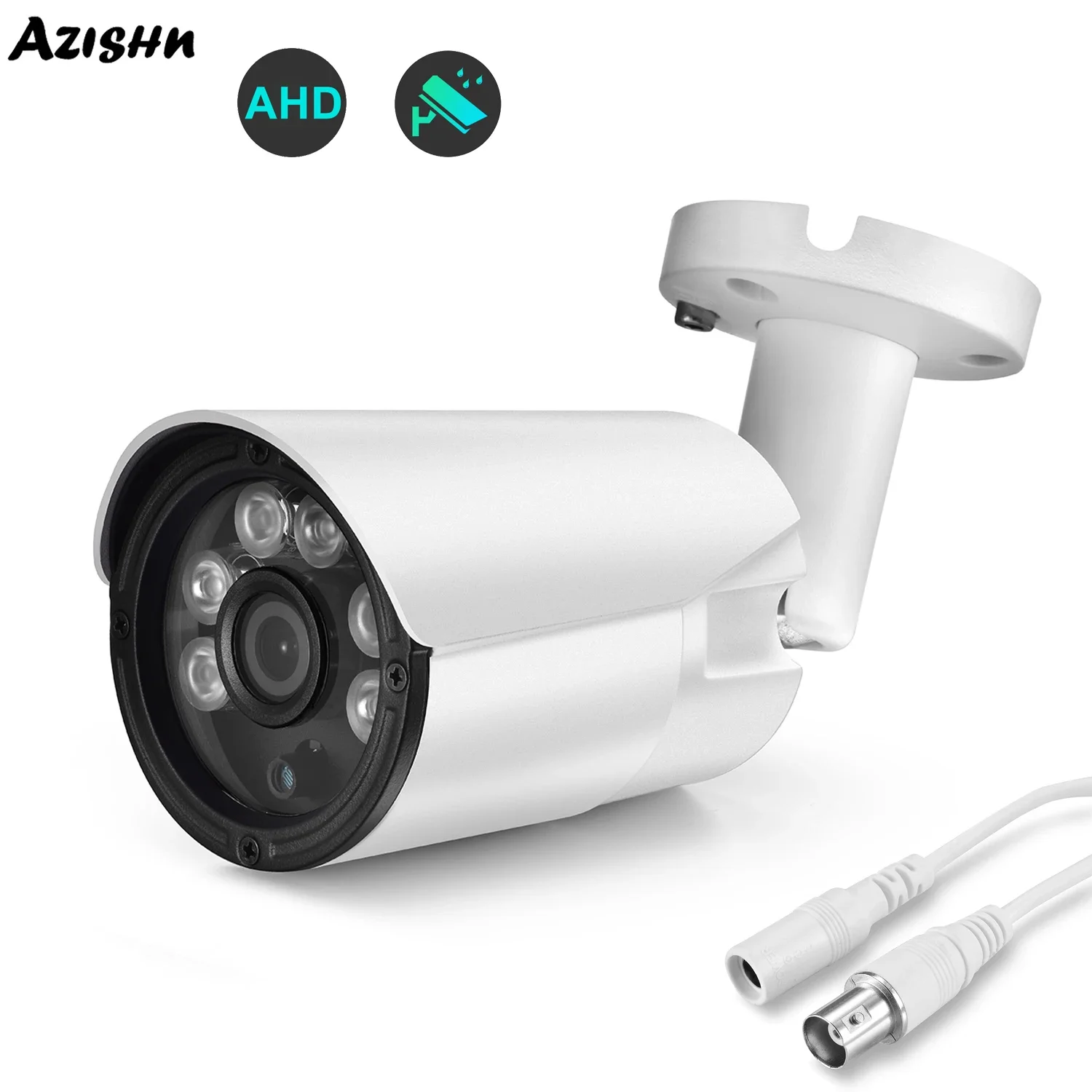 

AZISHN AHD Security Camera 5MP 2880*1616 Analog High Definition Outdoor CCTV Audio Home Night Vision Video Surveillance