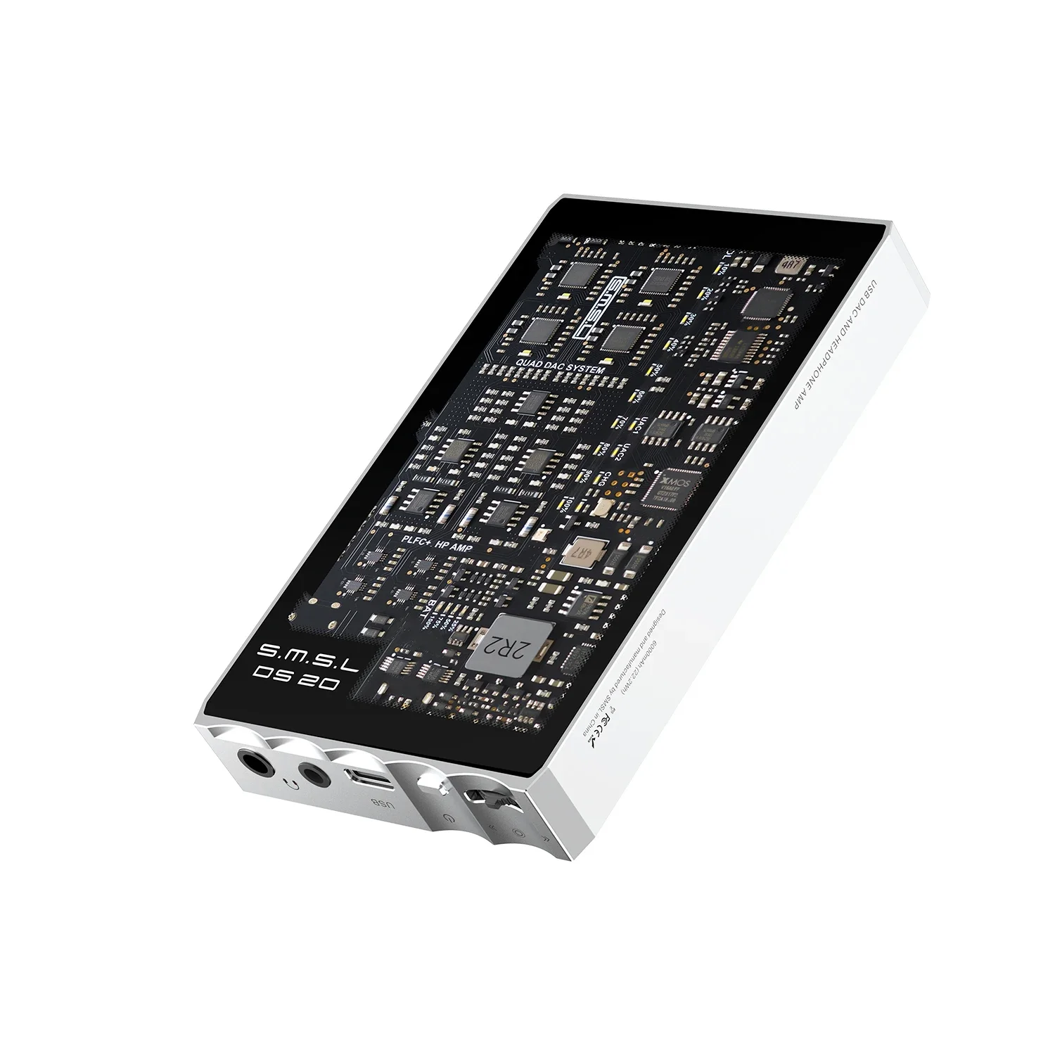 SMSL DS20 Portable DAC Headphone Amplifier MQA CS43131 PCM32Bit DSD256 XU-316 3.5mm&4.4mm