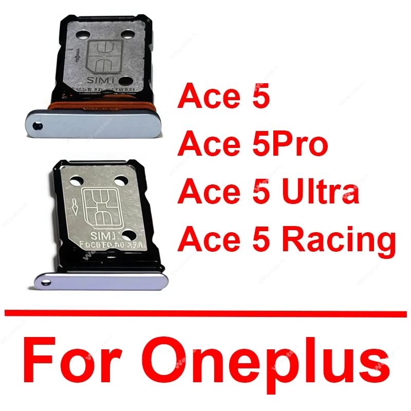 Bandeja de tarjeta SIM para OnePlus Ace 5 Pro Ultra, adaptador de ranura para tarjeta SIM, lector de tarjeta SIM, piezas de repuesto