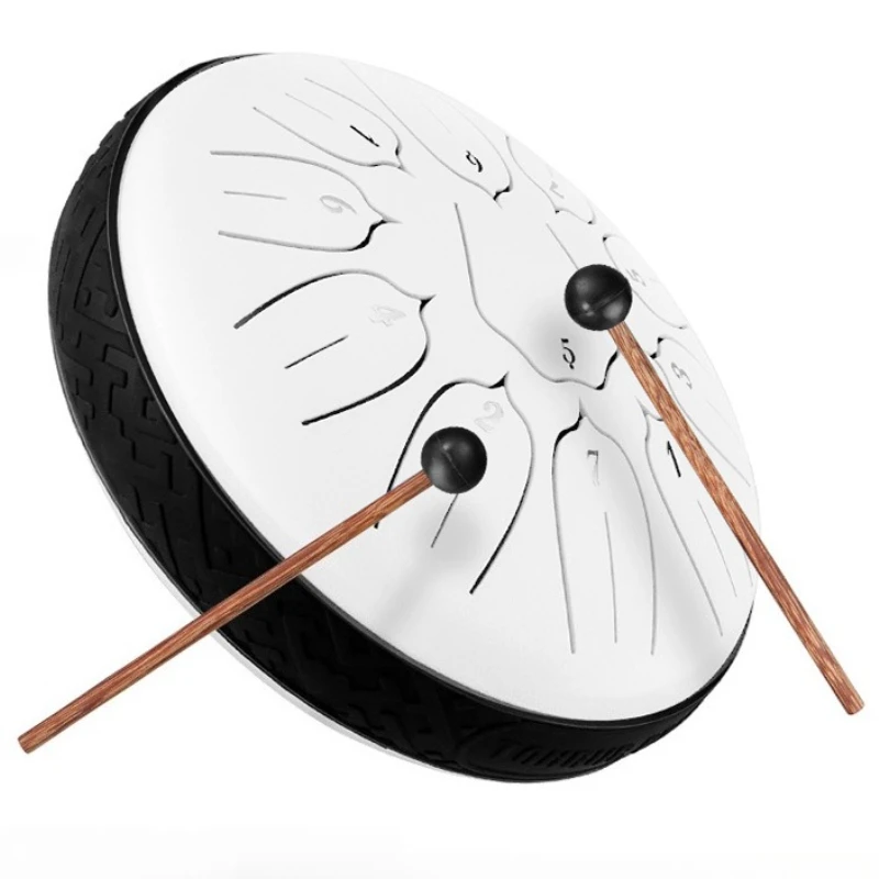 الصلب اللسان طبل 6 بوصة 11 لهجة المبتدئين طفل اللسان الطبول المهنية البسيطة التأمل طبلة ذات يد المحمولة قرع أداة