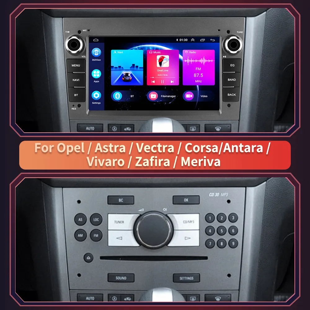 Car  Android 13 Radio Player For Opel para Astra Meriva Vectra Antara Zafira Corsa GPS Navigation Wireless CarPlay Auto