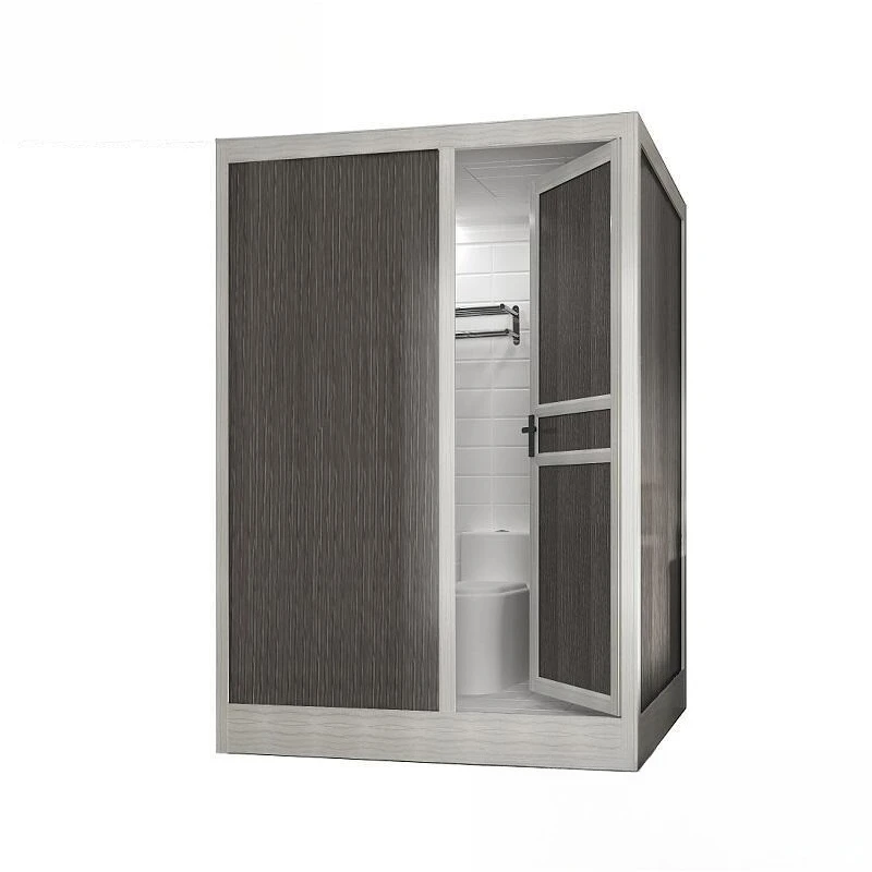 Integral shower room Integrated bathroom Bath rectangular toilet Swing door Simple integrated bathroom