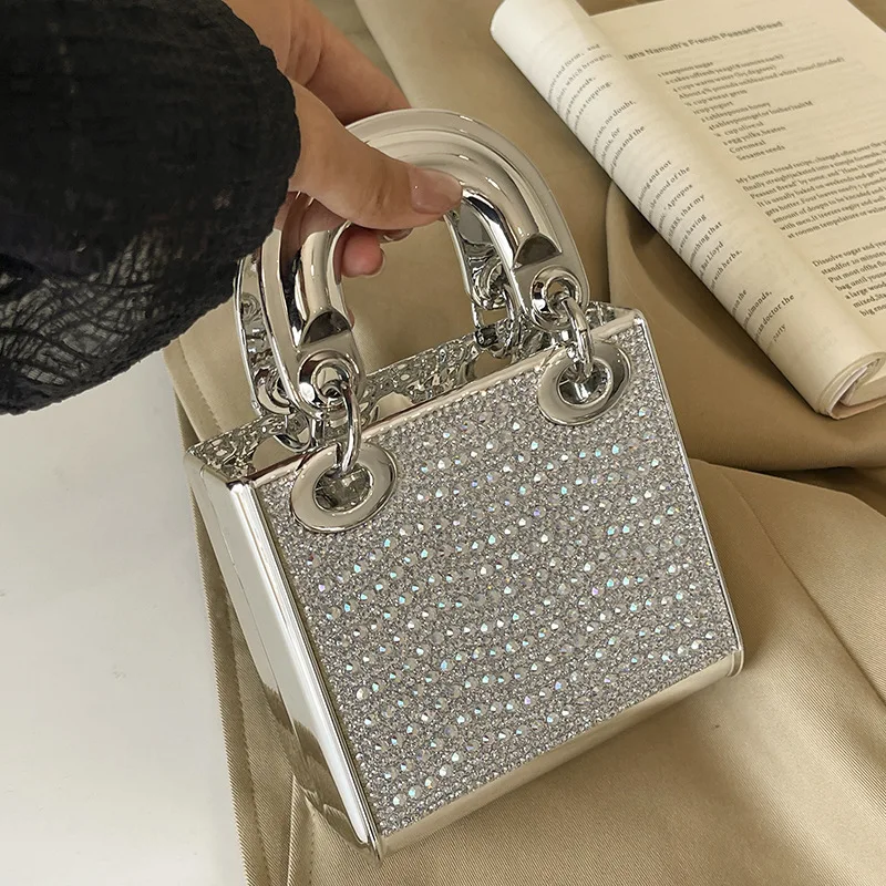 Fashionable Women High Beauty Banquet Bag 2026 New Acrylic Bright Face Handbag Mini Simple Fashion High End Handbag