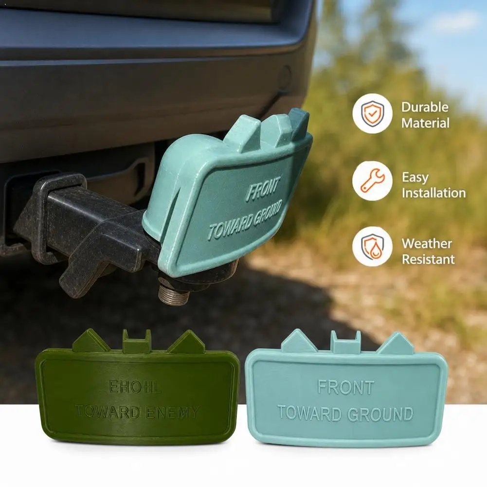 Tow Hitch Cover For 2 Inch Receiver Claymore Mine Replica PLA Novelty Rear Bumper Decoration Truck Accessories